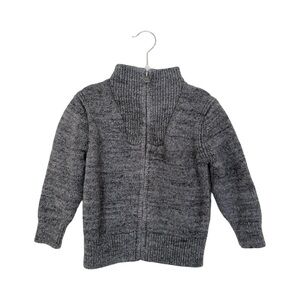 Gap Half Zip Knit Sweater Heather Gray Toddler Boy Size 2T